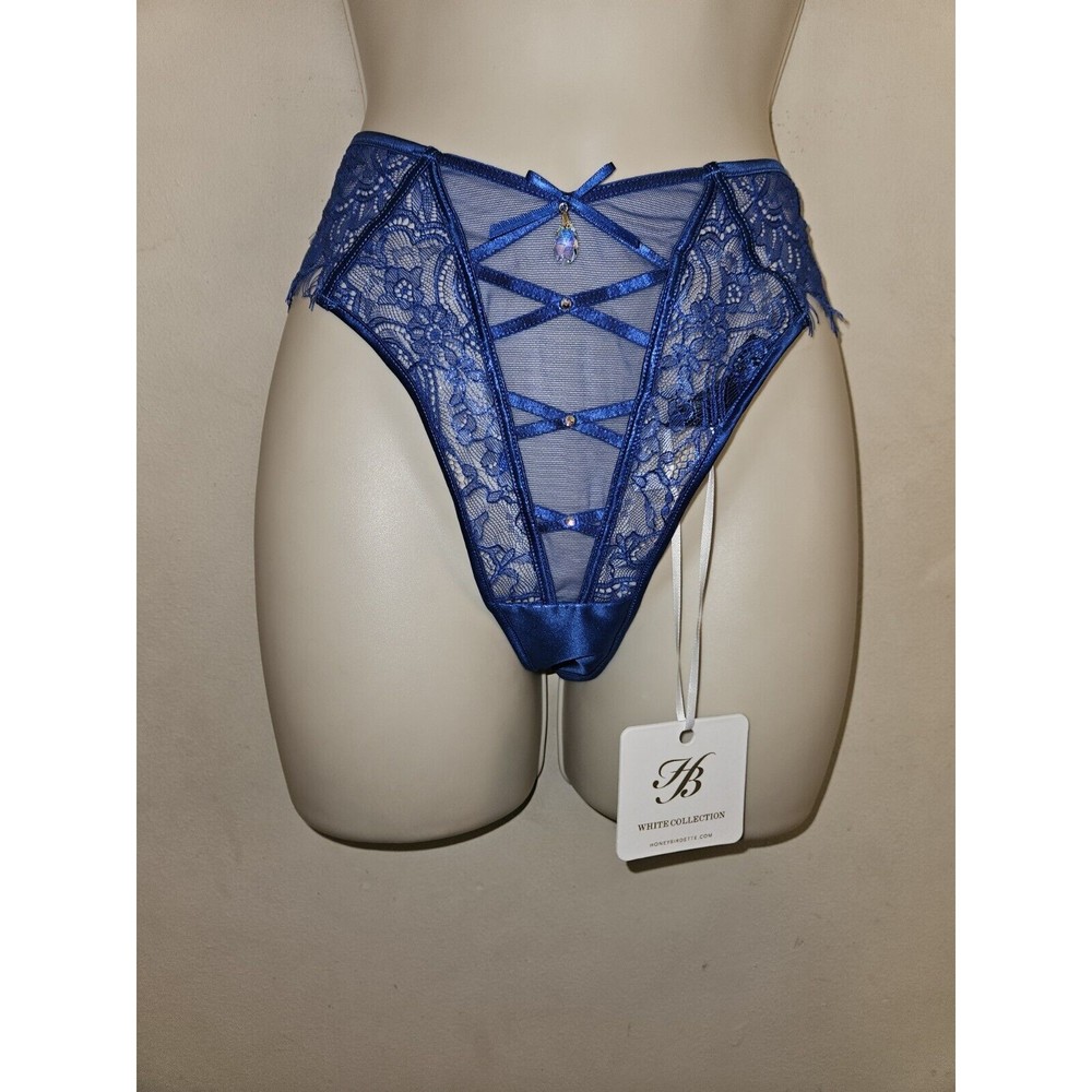 Honey Birdette Elsie Open-Back Strappy Brief NWT - Picture 4 of 6